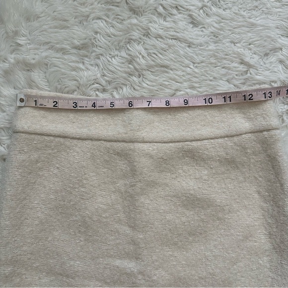 Banana Republic Skirt Pencil Straight Knit Above The Knee Wool Blend Cream Sz 0 - Picture 10 of 11